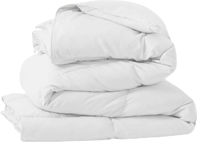 All Season Warmth Goose Feather Down Fiber Comforter, King