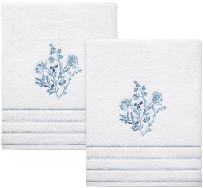 Mystic Floral 2-Pc. Bath Towel Set, 27" x 54"