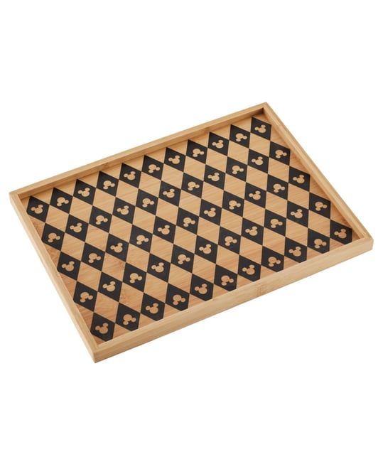 Monochrome Bamboo Large Serving Tray