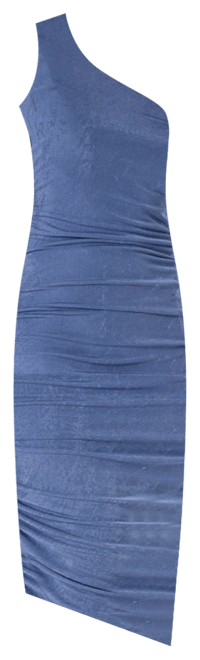 One Shoulder Ruched Bodycon Dress