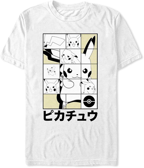 Mens Short Sleeve Pokemon Graphic T-Shirt, Color: White - JCPenney