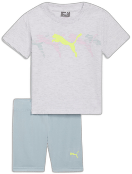 PUMA 2-Piece Multi Logos' Set II, Toddlers, White Heather