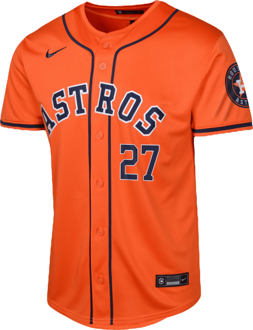 Houston　ASTROS Nike Youth Houston Astros José Altuve #27 Orange Alternate Cool