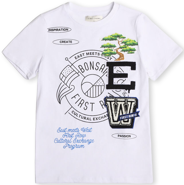 First Row Unisex Grade School Patch Graphic Tee