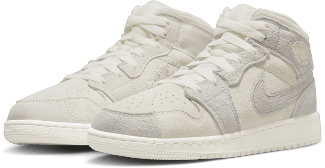 Air Jordan 1 Mid SE Craft Big Kids' Shoes