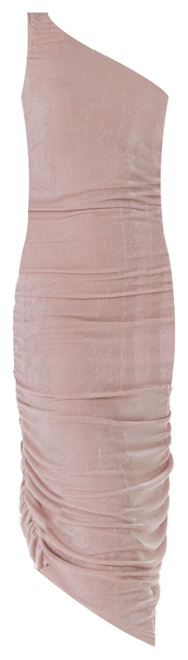 One Shoulder Ruched Bodycon Dress