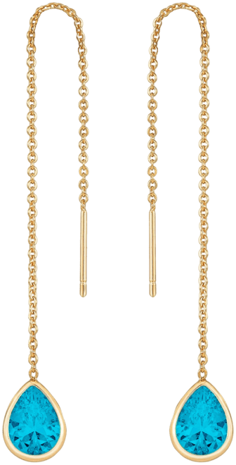 Barely 18k Crystal Dangle Earrings