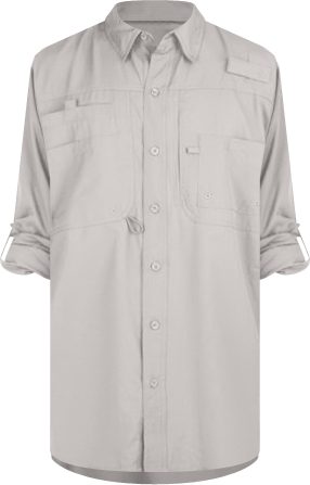 Reel Legends Mens Saltwater II Long Sleeve Fishing Shirt