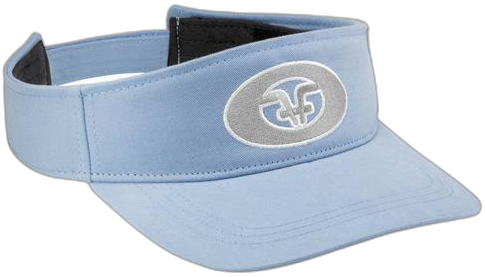 Flying Fisherman Mens Light Blue Logo Visor