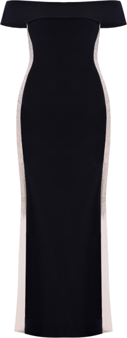 XSCAPE Plus Size Off-The-Shoulder Beaded Mesh Panel Dress - Macy's XSCAPE Plus Size Off-The-Shoulder Beaded Mesh Panel Dress - Macy's