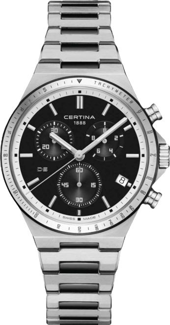 Men's Swiss Chronograph Ds-7 Stainless Steel Bracelet Watch 41mm