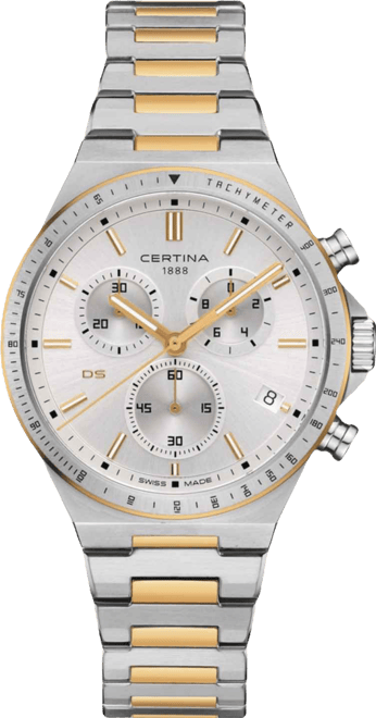 Men's Swiss Chronograph Ds-7 Two-Tone Stainless Steel Bracelet Watch 41mm