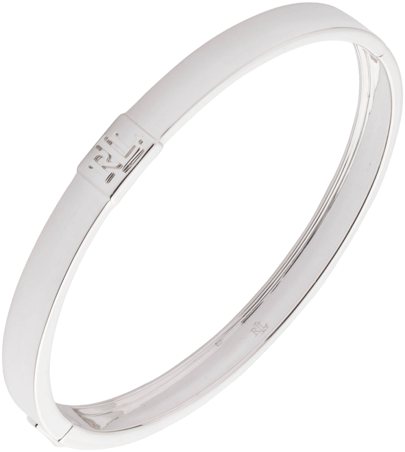 Ralph Lauren silver bangle 925 ラルフローレン Lauren Ralph Lauren Sterling Silver Logo Bangle Bracelet