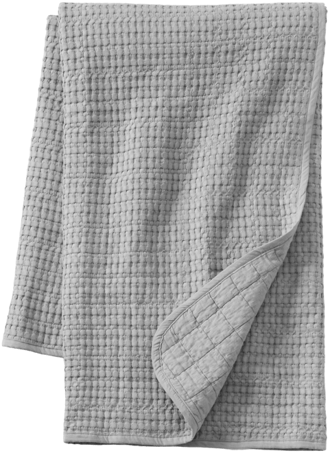 Lands End Waffle Weave Throw Blanket Macy s