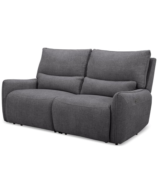 Olper 2-Pc. Fabric Zero Wall Sofa with 2 Power Recliners, Created for Macy's
