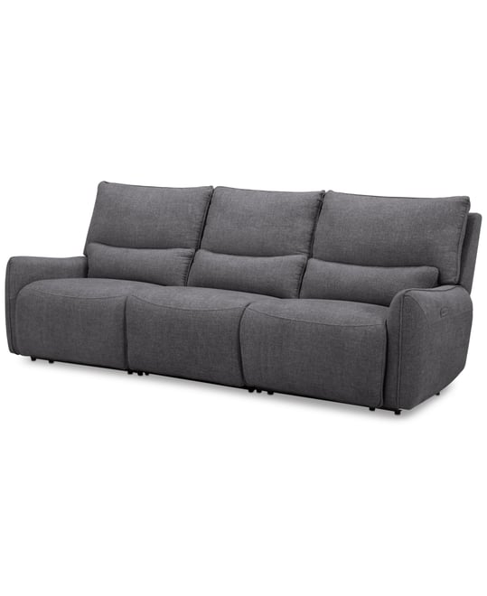Olper 3-Pc. Fabric Zero Wall Sofa with 2 Power Recliners Chairs, Created for Macy's