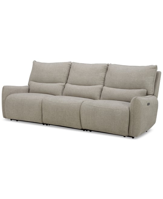 Olper 3-Pc. Fabric Zero Wall Sectional Power Motion Sofa, Created for Macy's