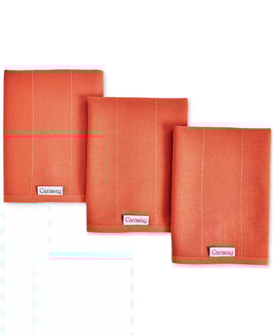 3-Piece Cotton Solid-Color Kitchen Towel Set