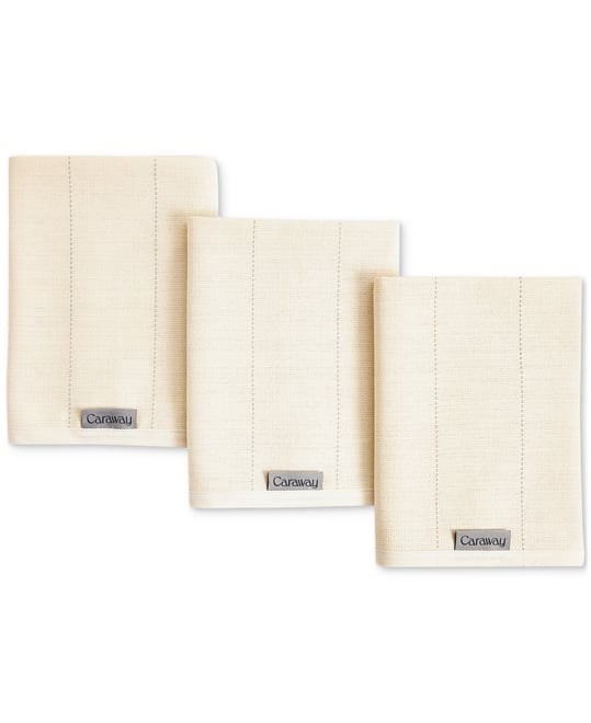 3-Piece Cotton Solid-Color Kitchen Towel Set