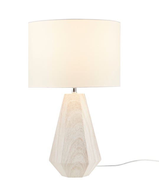 Ink+Ivy 23" Resin Table Lamp with Faux Wood Texture