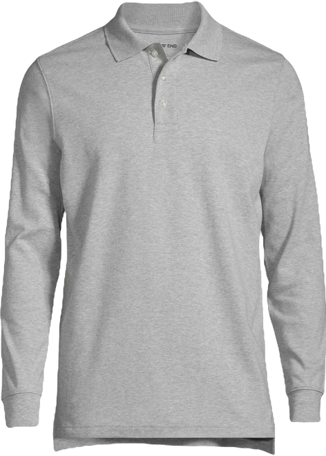 Men's Long Sleeve Interlock Polo Shirt