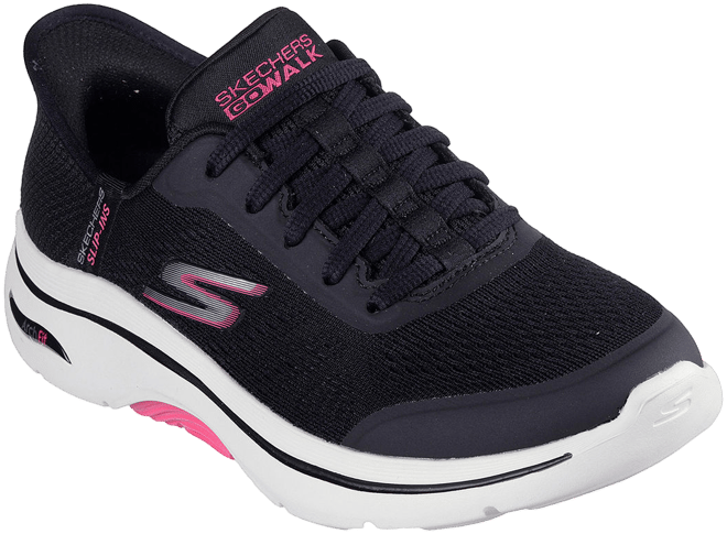 Skechers fashion women's go walk shoes black