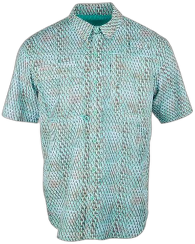 Reel Legends Mens Print Saltwater II Short Sleeve Shirt Bealls Florida