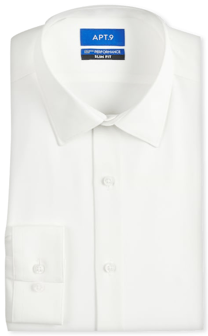 Men's Apt. 9® Slim-Fit Performance Wrinkle Resistant Dress Shirt