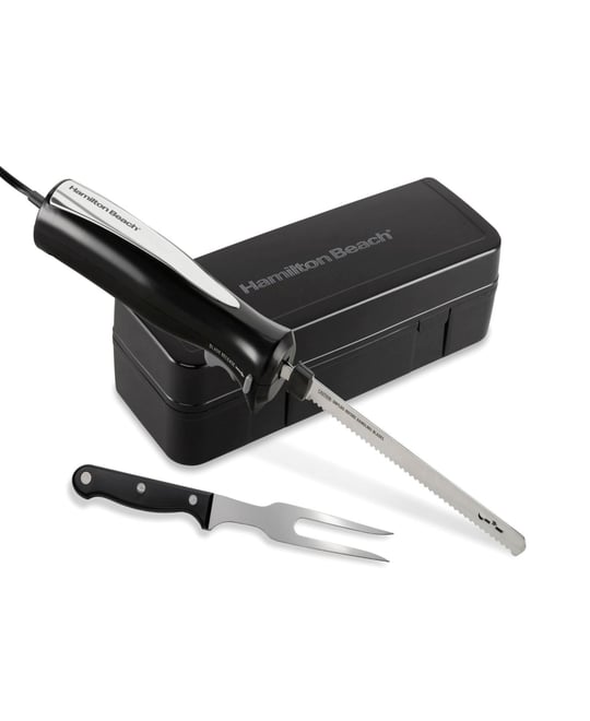 Electric Knife Set with Fork & Case
