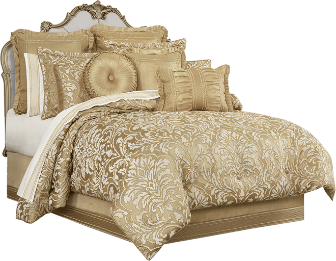 Queen Street Augustina 4-pc. Midweight Embellished Comforter Set