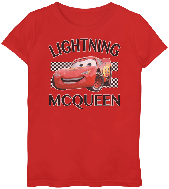 Girls 7-16 Disney/Pixar's Cars Lightning McQueen Finish Tee