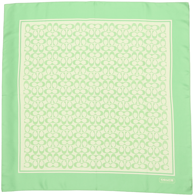 35" Textured Signature C Printed Silk Square