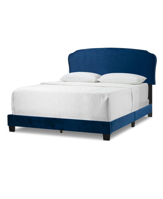 48.75" Aric Fabric, Rubberwood Queen Bed