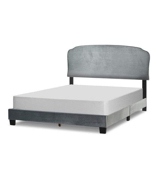 48.75" Aric Fabric, Rubberwood Queen Bed