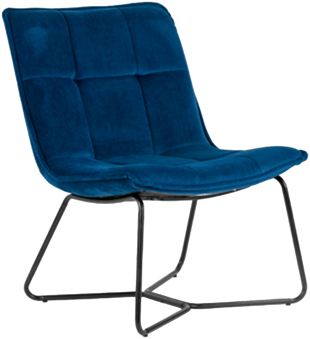 Aurele 26.5" Velvet Fabric Metal Accent Chair