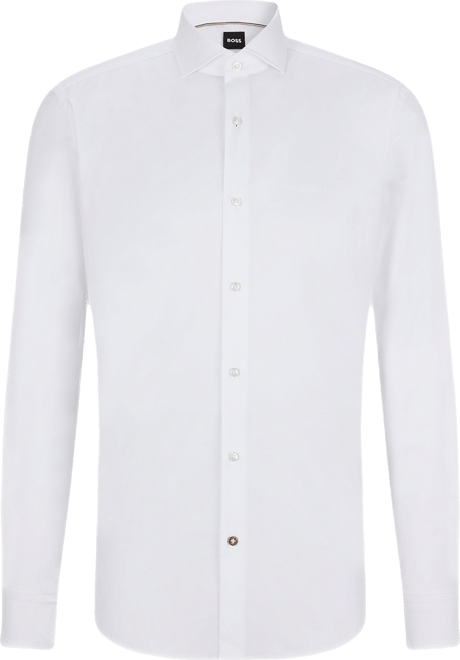 Boss by  Men's Stretch-Cotton Twill Regular-Fit Dress Shirt