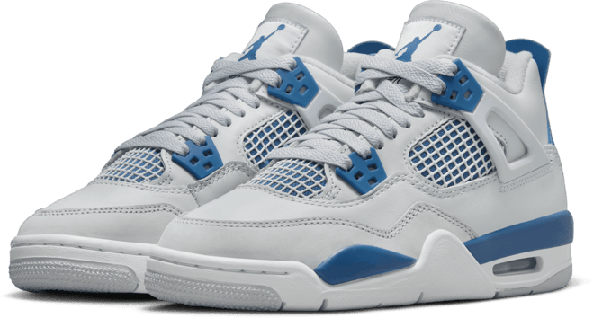 Air Jordan 4 Retro "Industrial Blue" Tenis para niños grandes