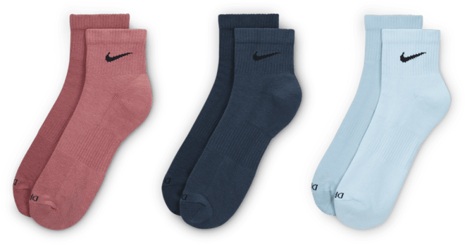 Nike Everyday Plus Cushioned Training Ankle Socks (3 Pairs)