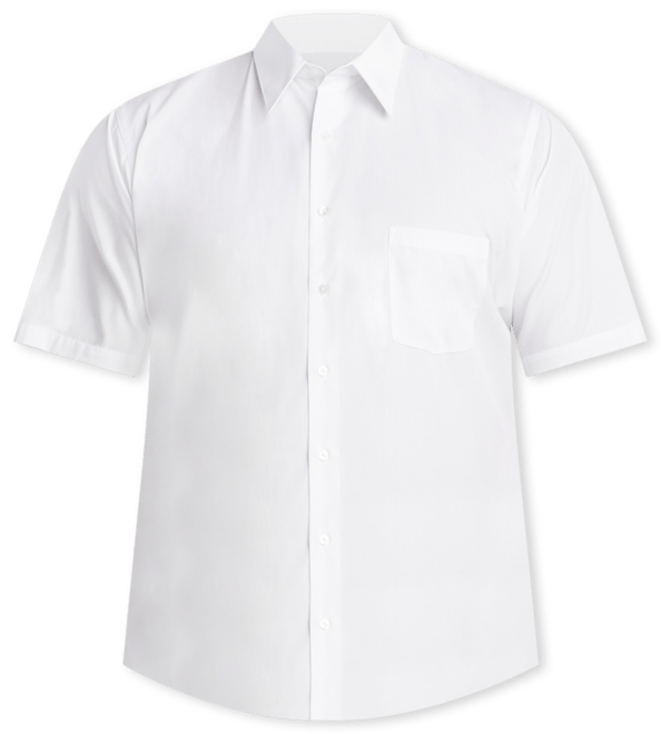 Men's Big & Tall Poplin Short Sleeve Dress Shirt