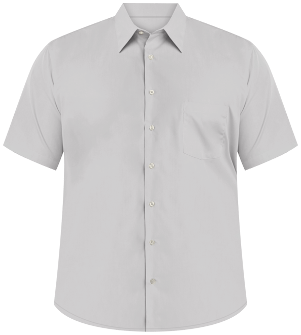 Men's Big & Tall Poplin Short Sleeve Dress Shirt
