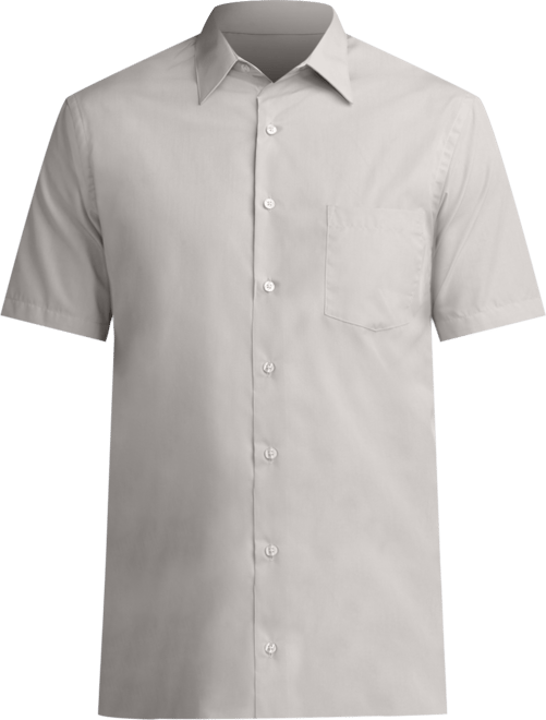 Poplin Solid Short-Sleeve Dress Shirt