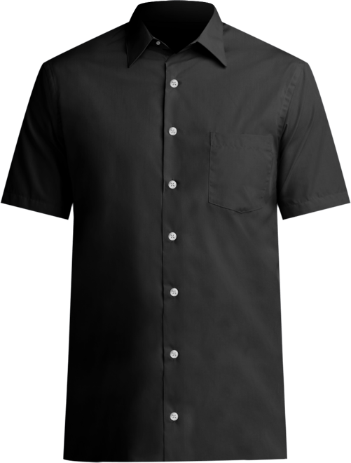 Poplin Solid Short-Sleeve Dress Shirt