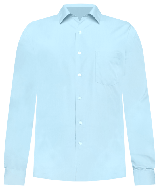Men's Athletic Fitted Poplin Dress Shirt