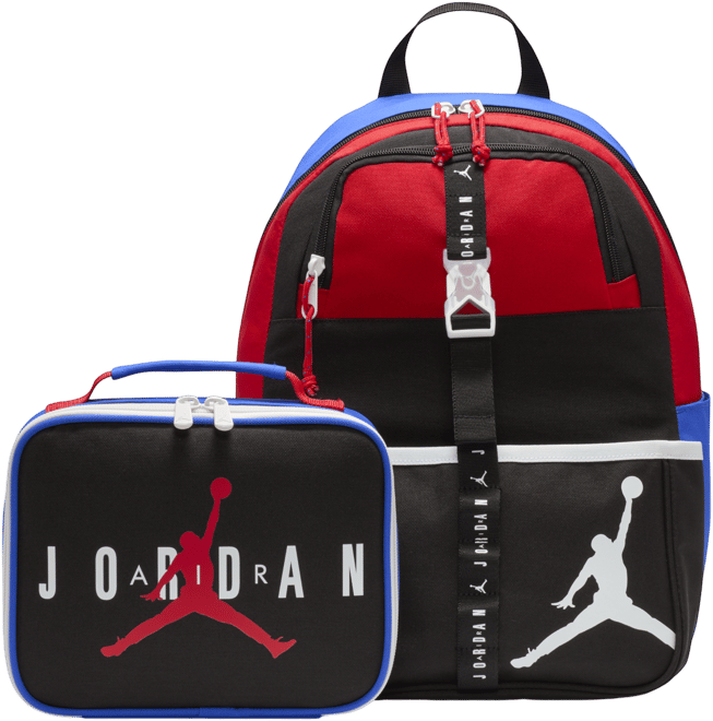 Air Jordan Lunch Backpack Mochila (18 L) y lonchera (3 L) para niños grandes