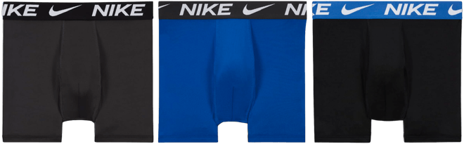 Nike Dri-FIT Essentials Big Kids' Boxer Briefs (3-Pack)