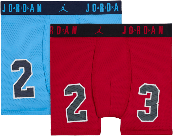 Jordan Big Kids' Flight Mesh Jersey Boxer Briefs (2-Pack)