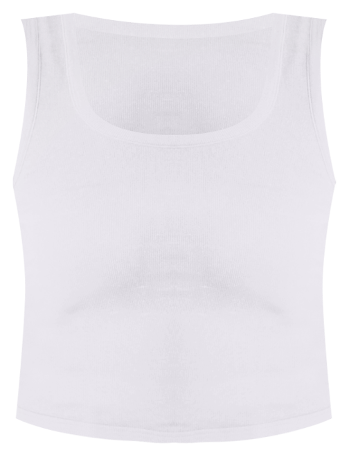 Women's Ribbed Seamless Square-Neck Tank Top, Created for Macy's