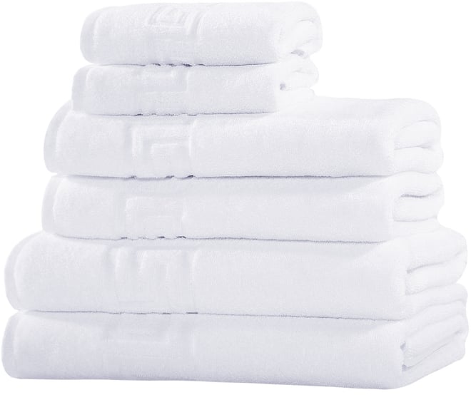 Milos Greek Key 100% Turkish Cotton 6-Pc. Bath Towel Sets