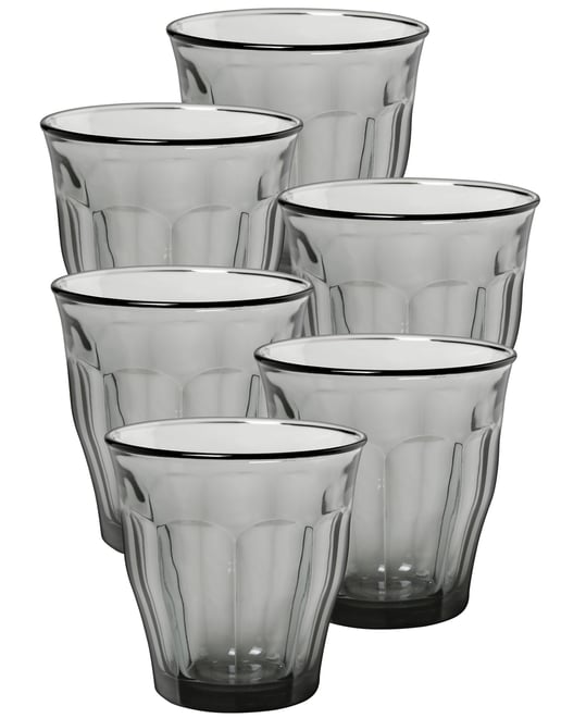 Picardie Grey Tumbler -&nbsp;8 3/8 Oz.- Set Of 6