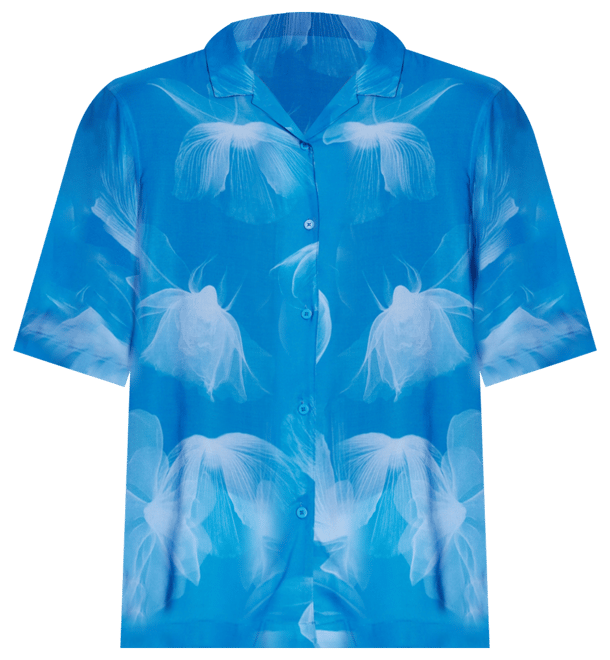 Men's Boxy-Fit Floral Graphic Shirt